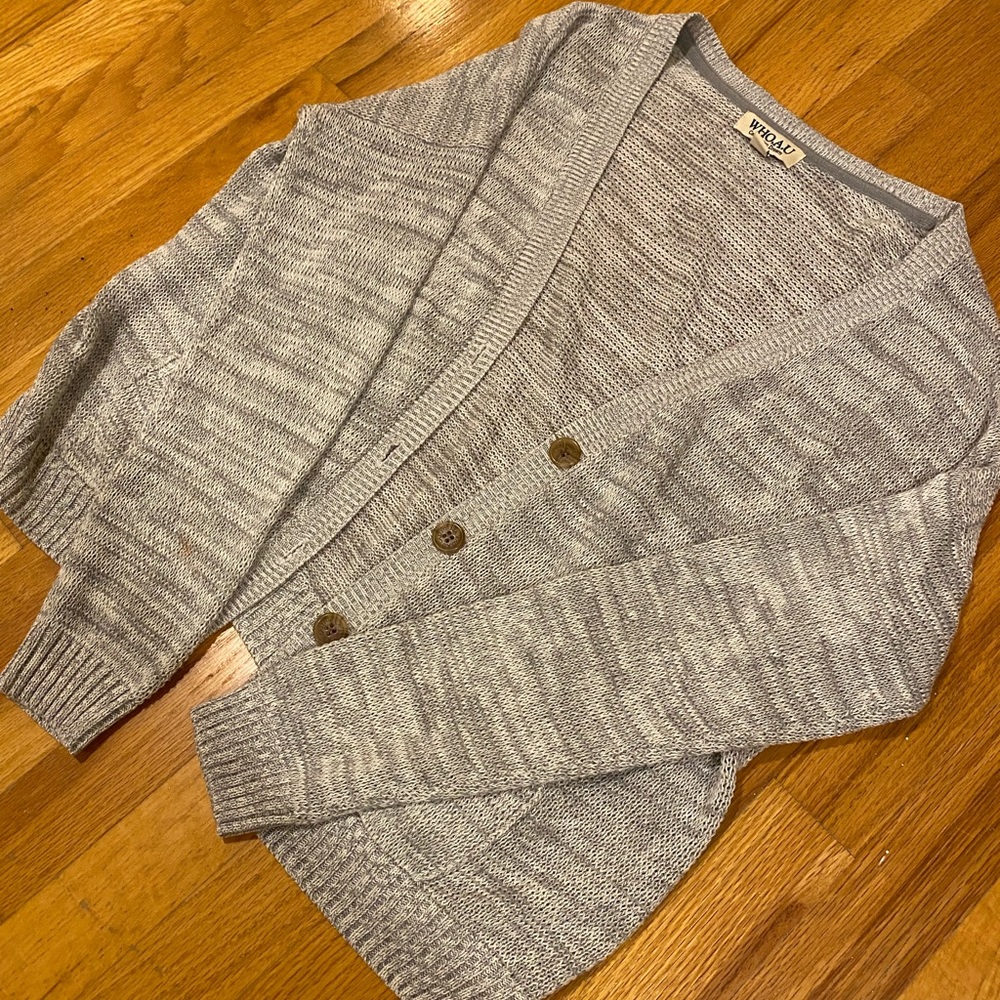 WHO.A.U cardigan with buttons